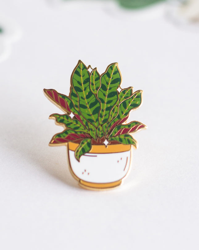 Rattlesnake Plant Enamel Pin