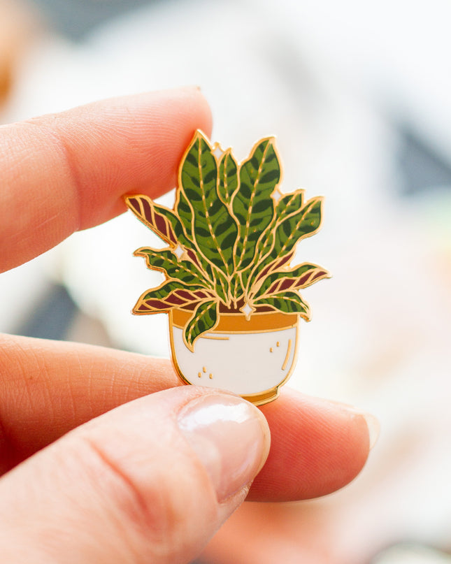 Rattlesnake Plant Enamel Pin