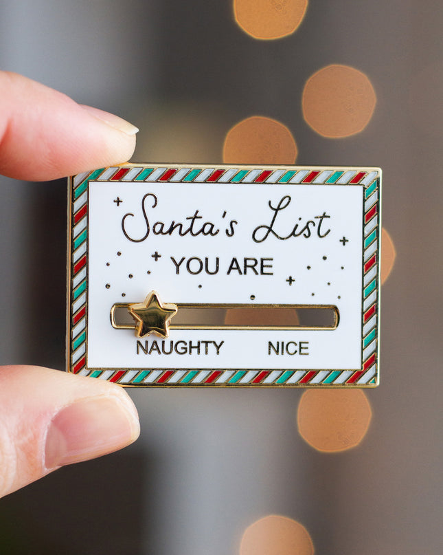 Santa’s List Enamel Pin