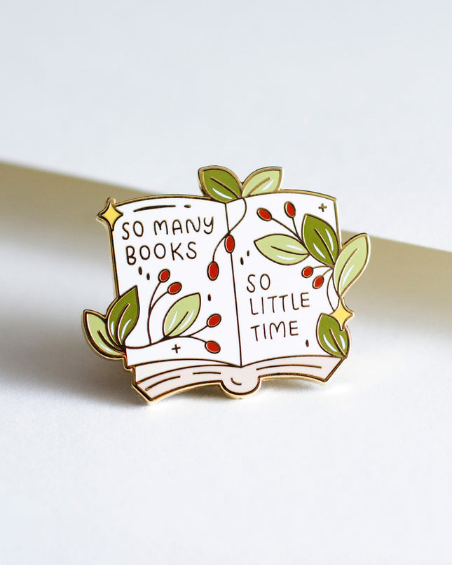 So Many Books Enamel Pin