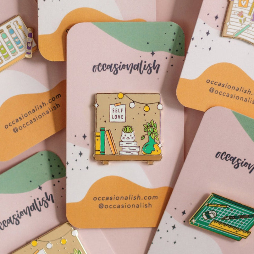 Cozy Corner Enamel Pin