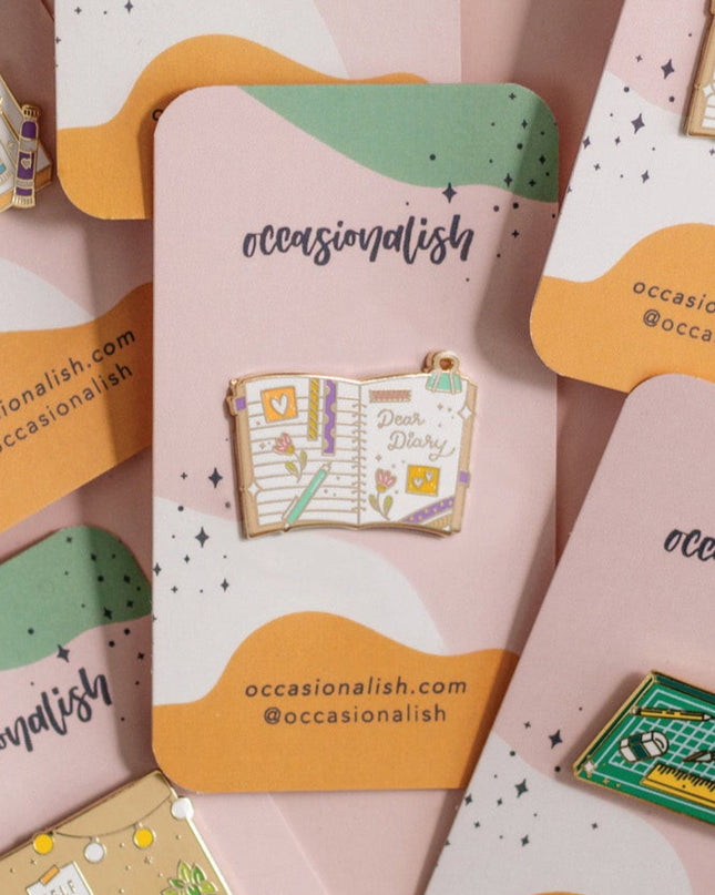 Dear Diary Enamel Pin