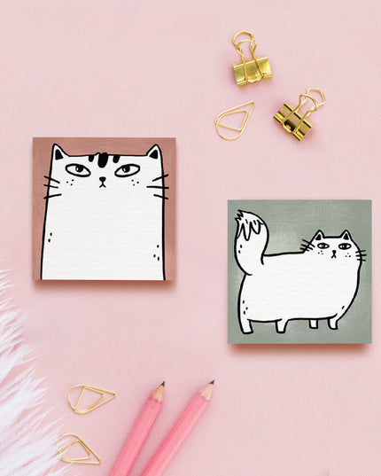 Meow Portrait Sticky note