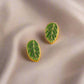 Calathea Makoyana (Peacock Plant) Earrings