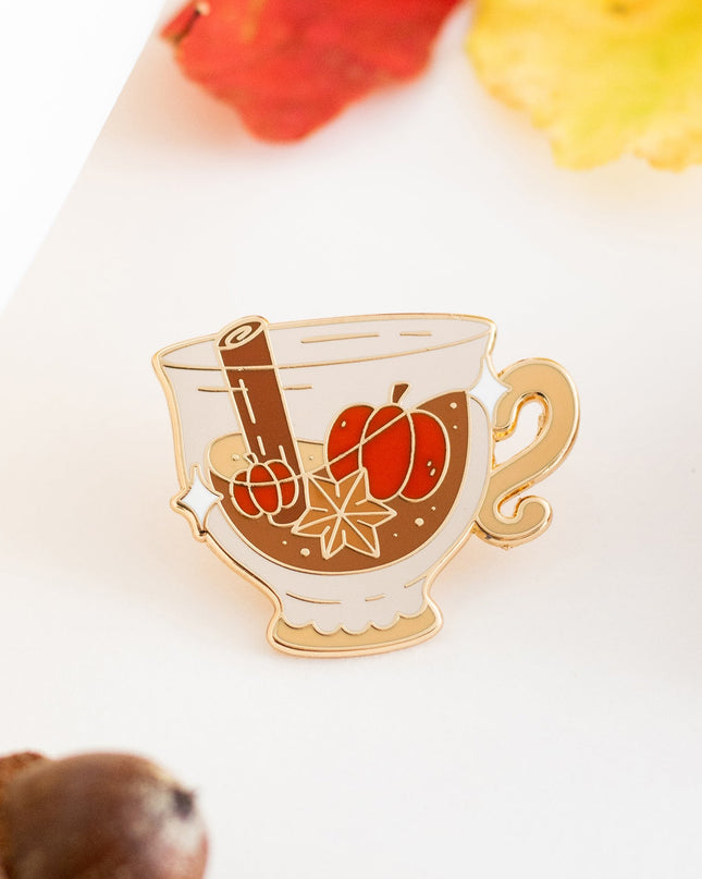 Cup of Autumn Enamel Pin
