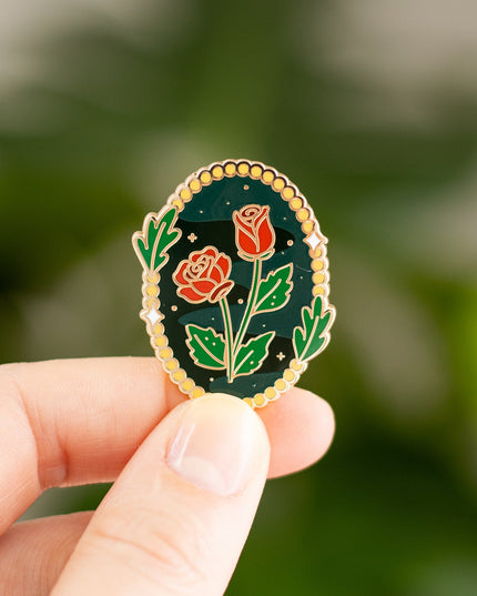 Enchanted Roses Enamel Pin