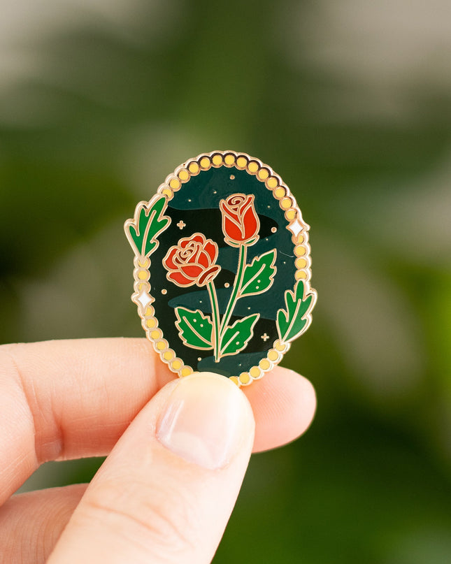Enchanted Roses Enamel Pin