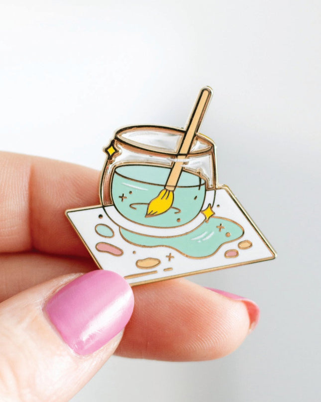 Paint Water Enamel Pin