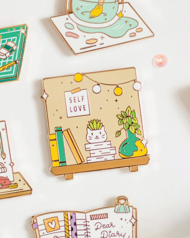 Cozy Corner Enamel Pin