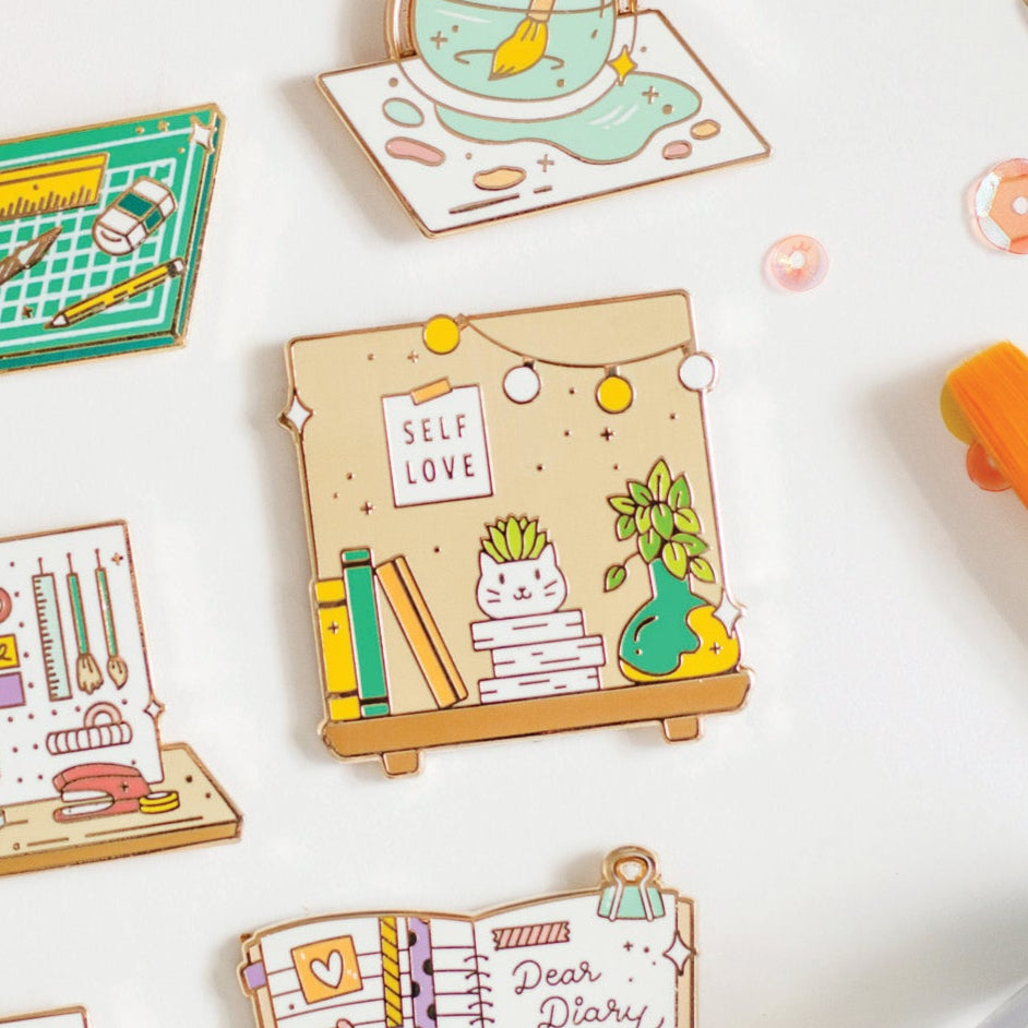 Cozy Corner Enamel Pin
