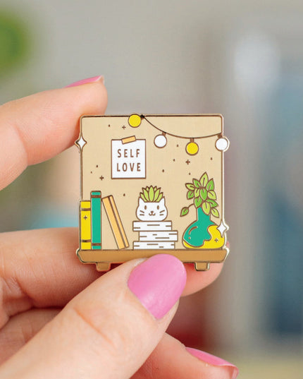 Cozy Corner Enamel Pin