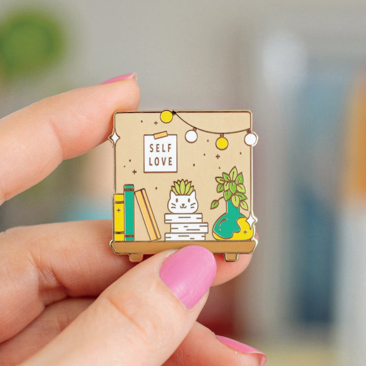Cozy Corner Enamel Pin