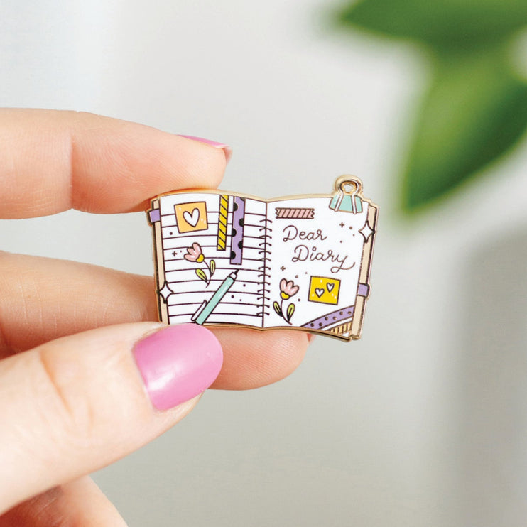 Dear Diary Enamel Pin