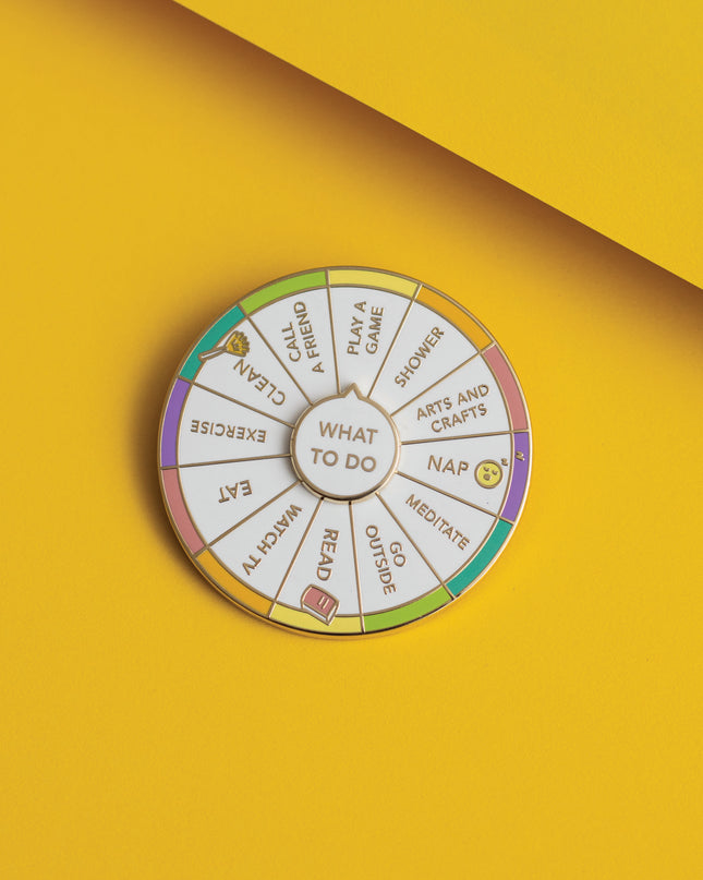 What To Do Spinning Enamel Pin