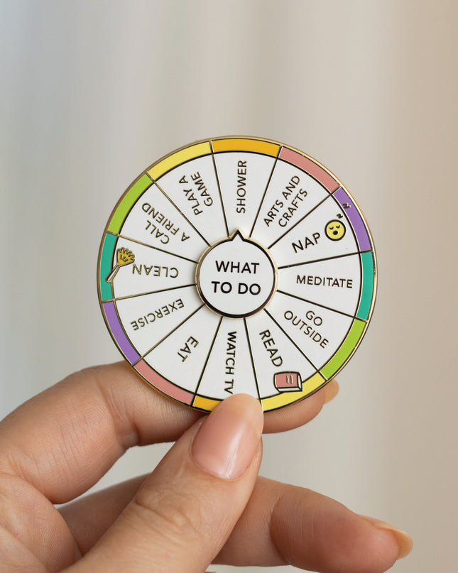 What To Do Spinning Enamel Pin