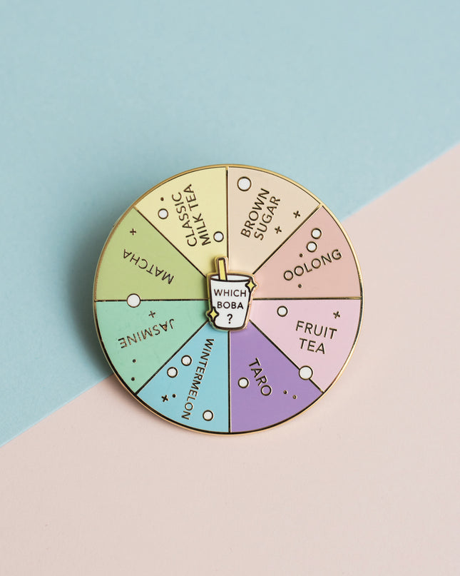 Which Boba Spinning Enamel Pin