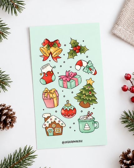 occasionalish winter sticker sheet