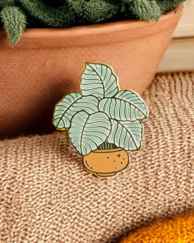 Calathea Orbifolia Enamel Pin