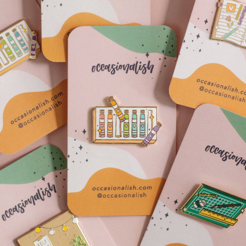 Pastel Paint Set enamel pin