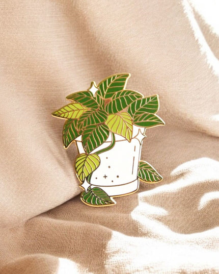 Pot of Pothos Enamel Pin