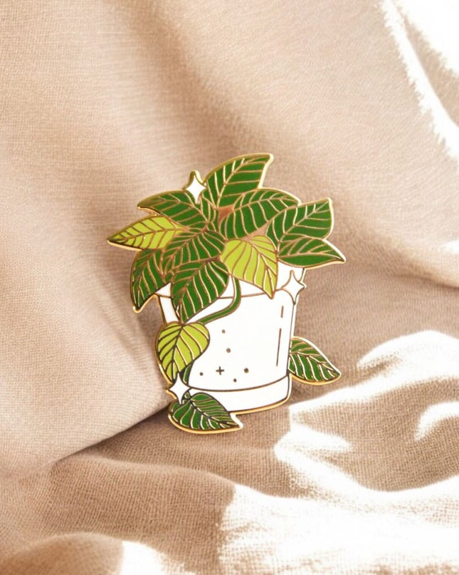 Pot of Pothos Enamel Pin