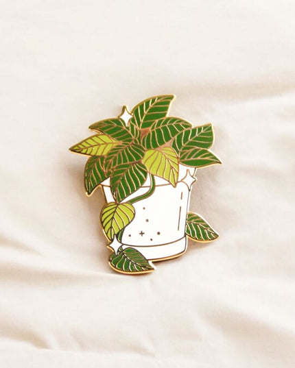 Pot of Pothos Enamel Pin