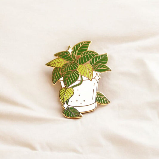 Pot of Pothos Enamel Pin