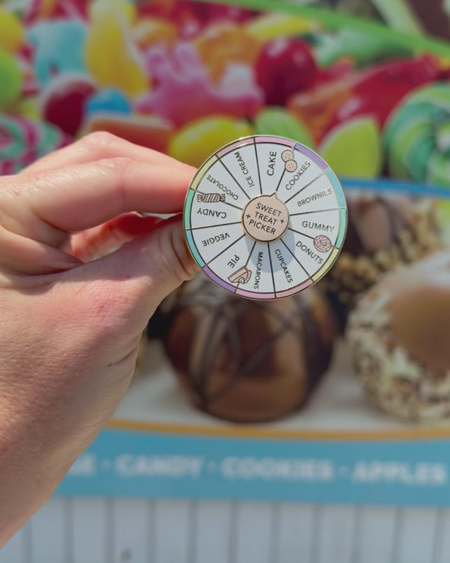 Sweet Treat Picker Spinning Enamel Pin