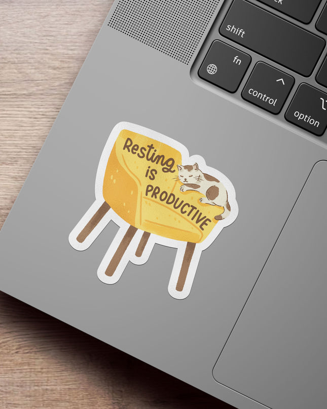 Resting Is Productive Matte Vinyl Sticker
