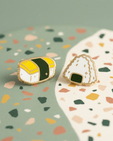 Rice to Meet You Mini Enamel Pin