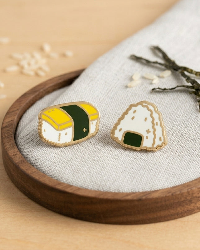 Rice to Meet You Mini Enamel Pin