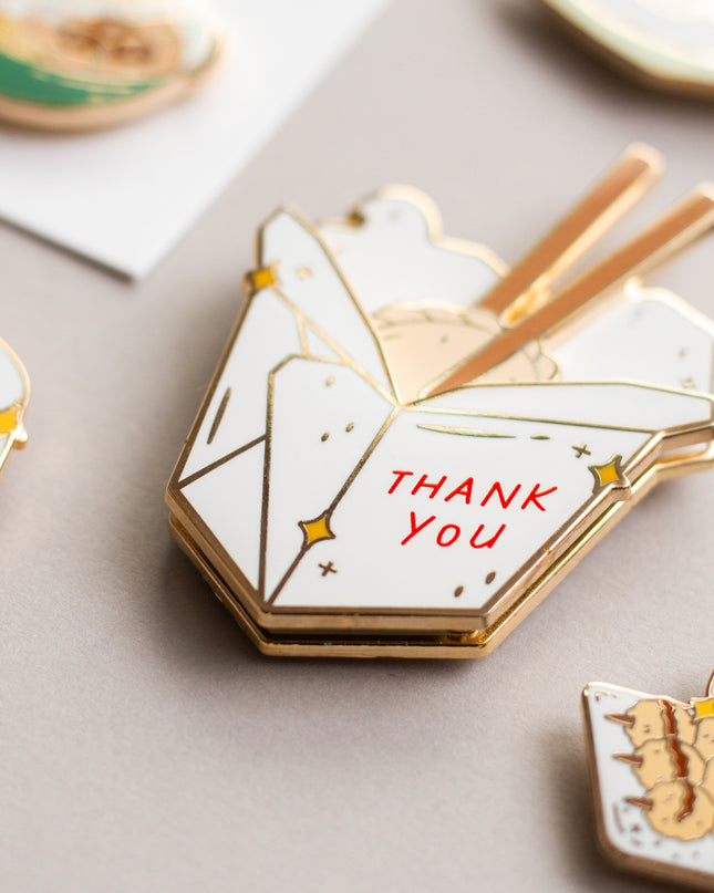 To-Go Box Enamel Pin