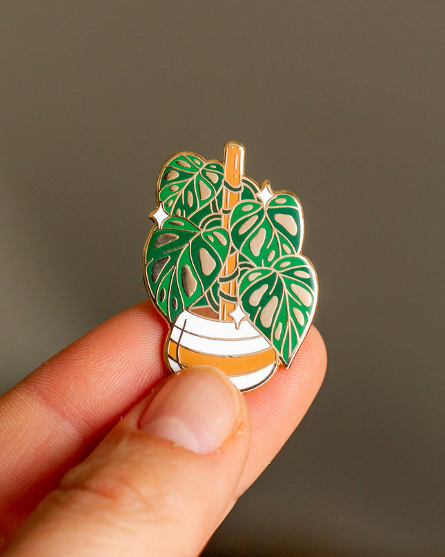 Swiss Cheese Plant Enamel Pin