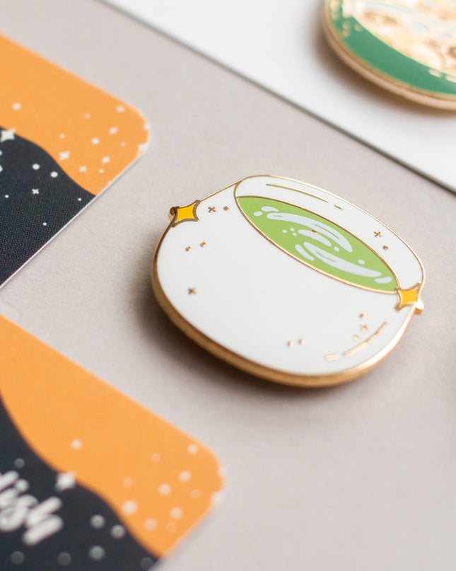 Matcha Latte Enamel Pin