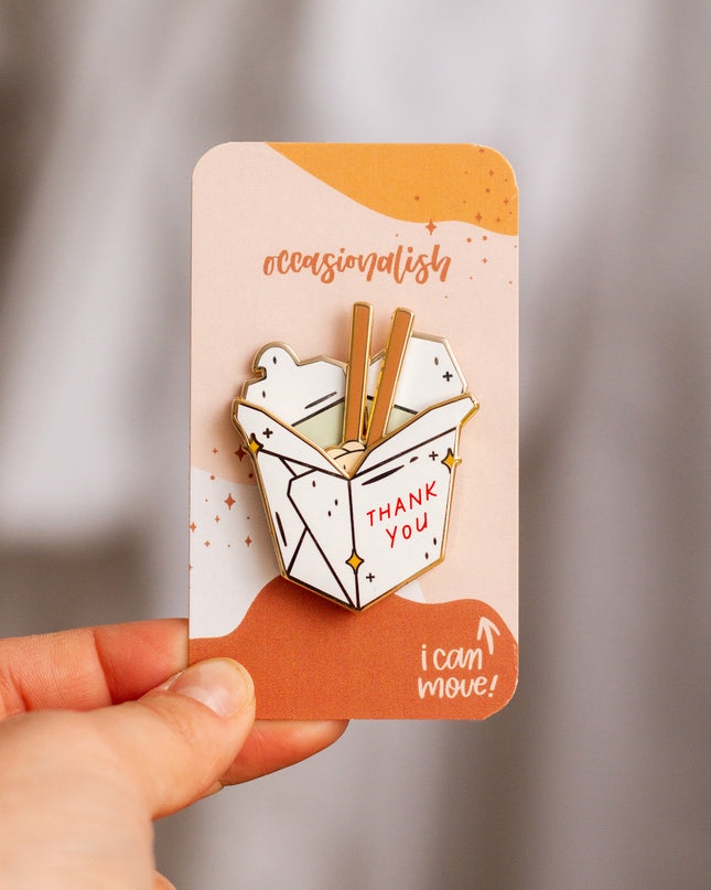 To-Go Box Enamel Pin