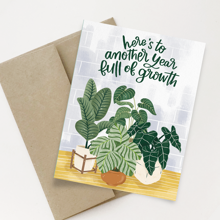 Birthday card for plant mom
