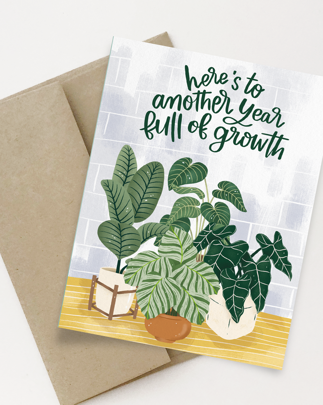Birthday card for plant mom
