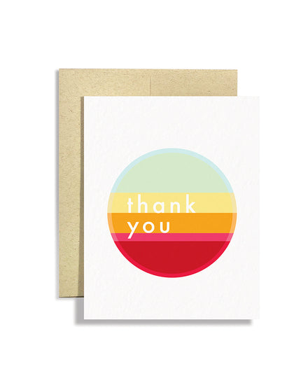 Striped Circle Thank You