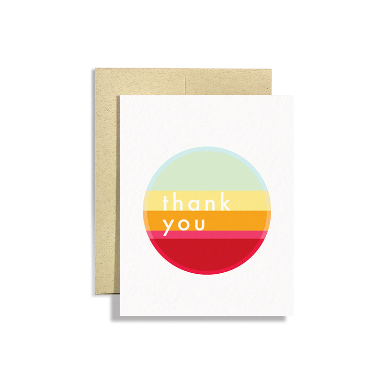 Striped Circle Thank You