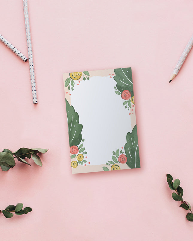Floral Frame Notepad