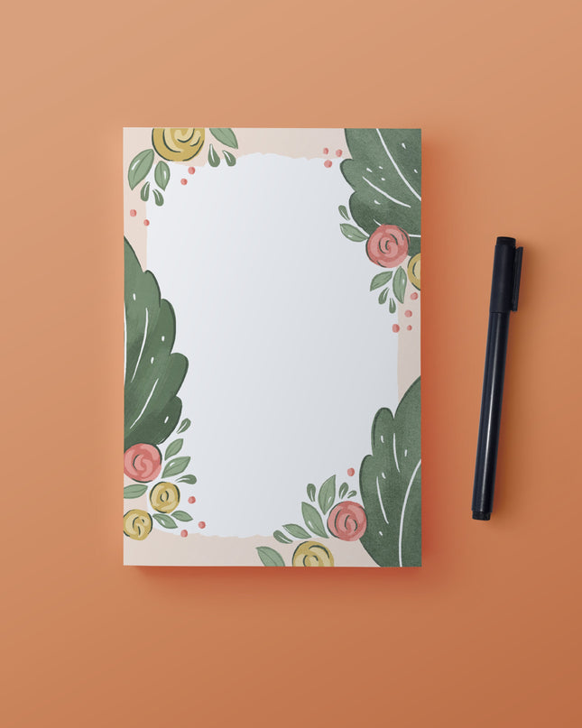 Floral Frame Notepad