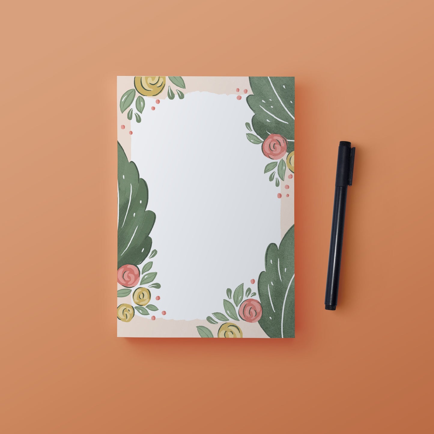Floral Frame Notepad