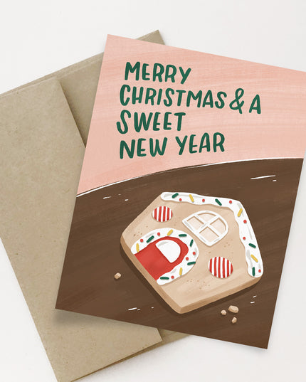Merry Christmas And A Sweet New Year Card