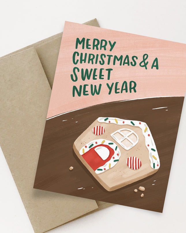 Merry Christmas And A Sweet New Year Card