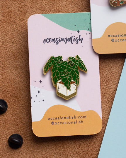 Alocasia Frydek Enamel Pin