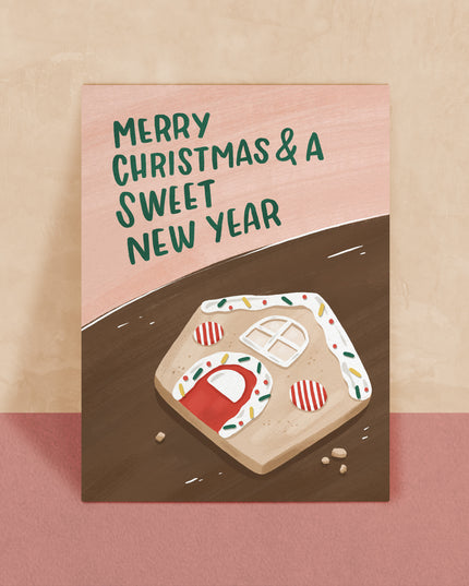 Merry Christmas And A Sweet New Year Card
