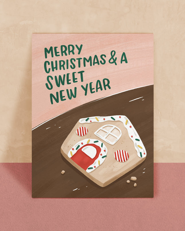 Merry Christmas And A Sweet New Year Card