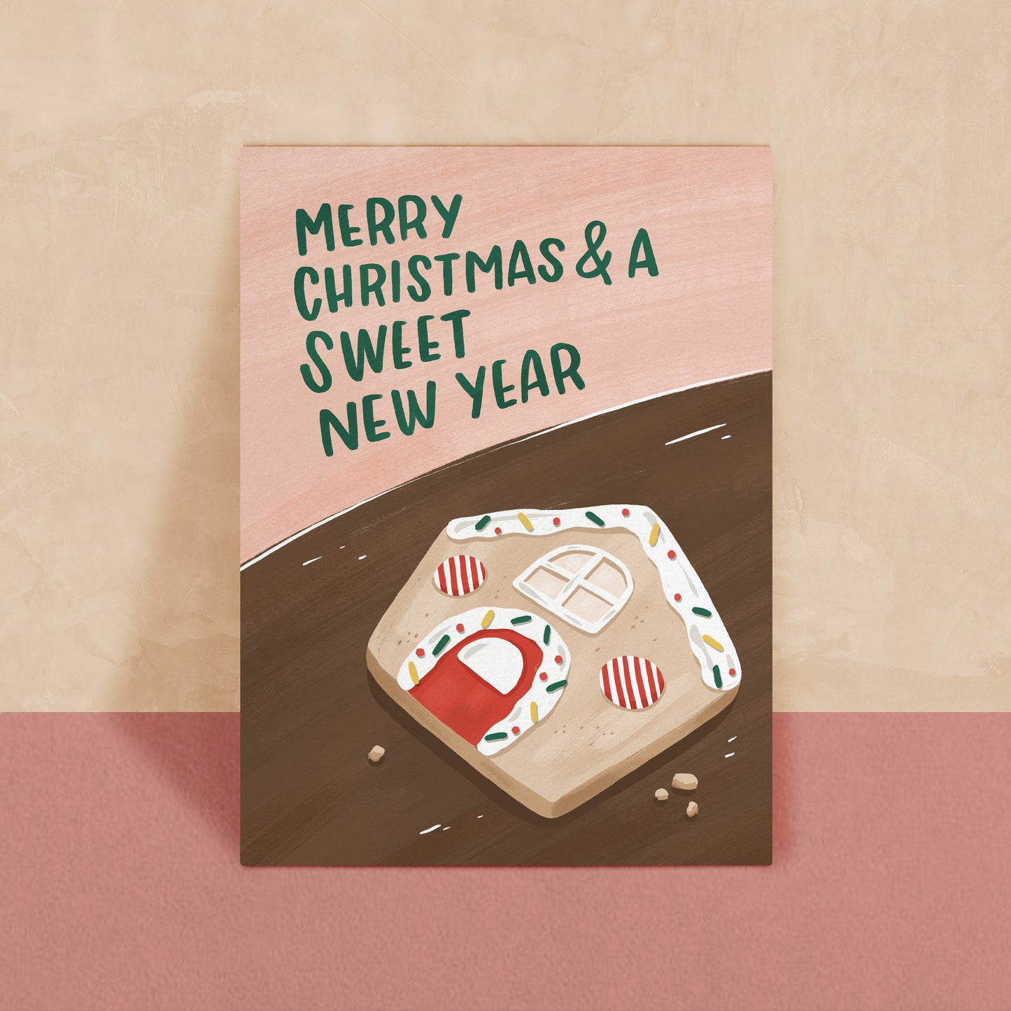 Merry Christmas And A Sweet New Year Card