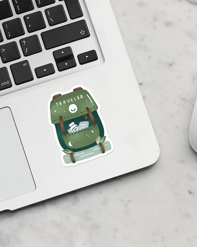 Traveler's Backpack Matte Vinyl Sticker