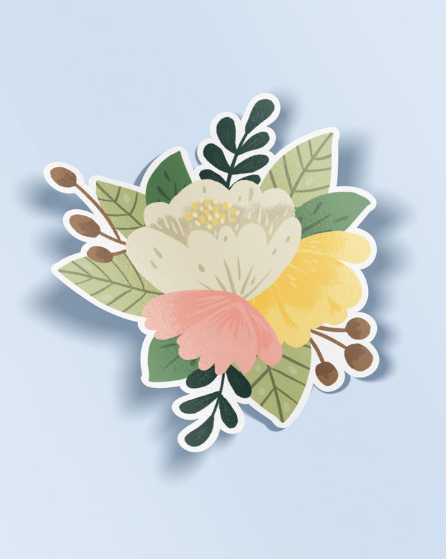 Corsage Flower Matte Vinyl Sticker